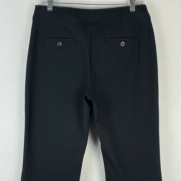 Ann Taylor Pants Womens Size 4 Lace Up Sailor Flared Slim Fit Trouser Black - Picture 5 of 11